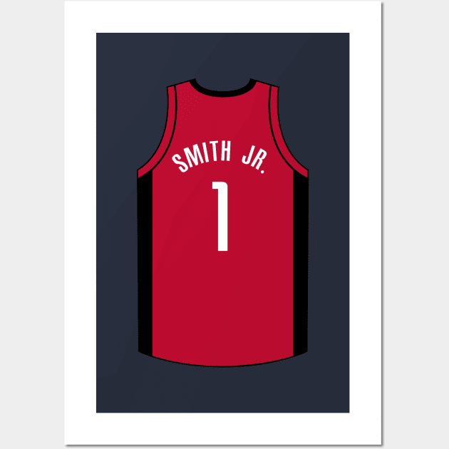 Jabari Smith Jr Houston Jersey Qiangy Wall Art by qiangdade